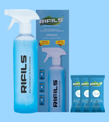 Starter Kit Multisurface + Glass Cleaning Tablets - Rifils